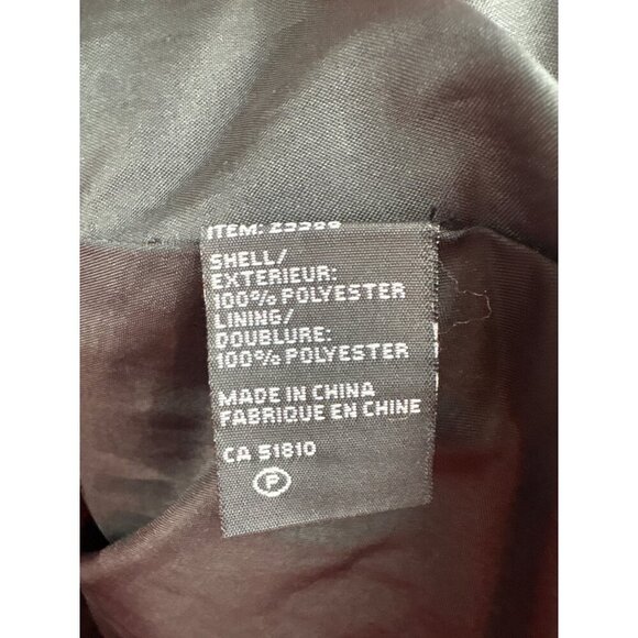 Women’s Attitude by Jay Manuel Size 12 Shiny Black/Grey Trench Coat with Removab - Picture 7 of 7